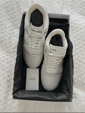 Celine White High-Top Sneakers | Size 40 | Full Set